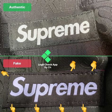 supreme bag fake or real|how to check for fake supreme.